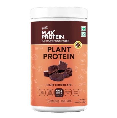 1 - RiteBite Max Protein Plant Protein, 2.2 lb Dark Chocolate