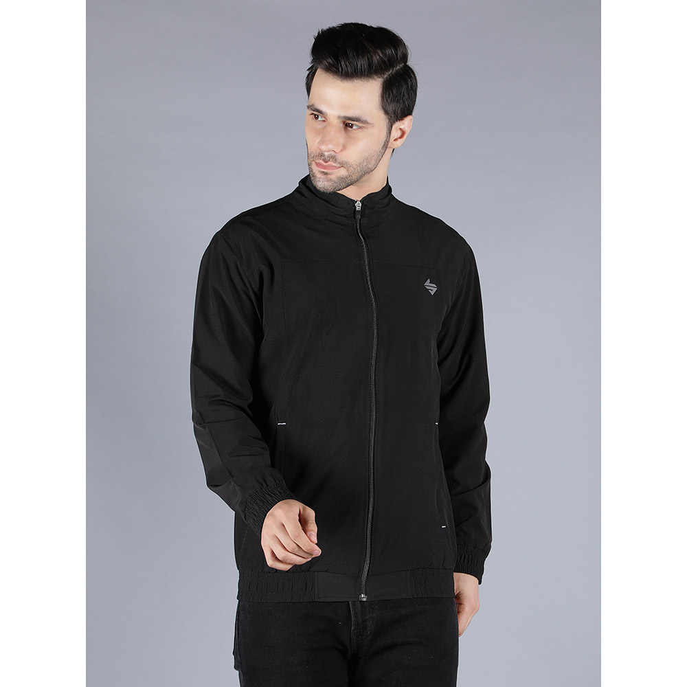 7 - John Ally Winter Gym Jacket for Men,  Black  XL 