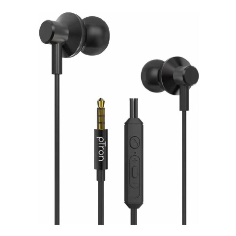1 - Ptron Pride Lite HBE Wired Earphones,  Black 