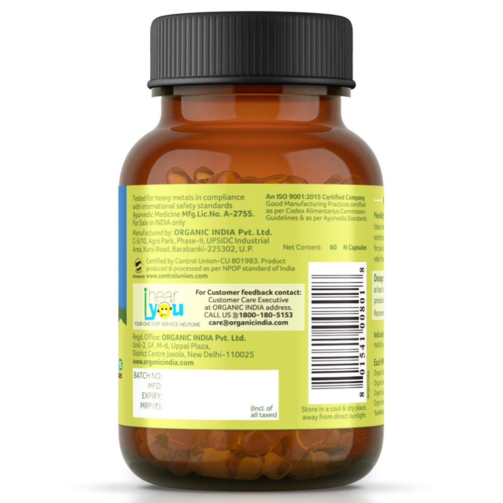 3 - Organic India Flexibility,  60 capsules 