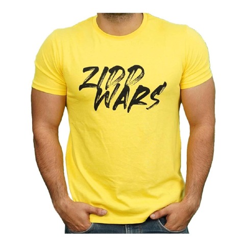1 - MuscleBlaze ZIDD Wars T- Shirt, Yellow Small