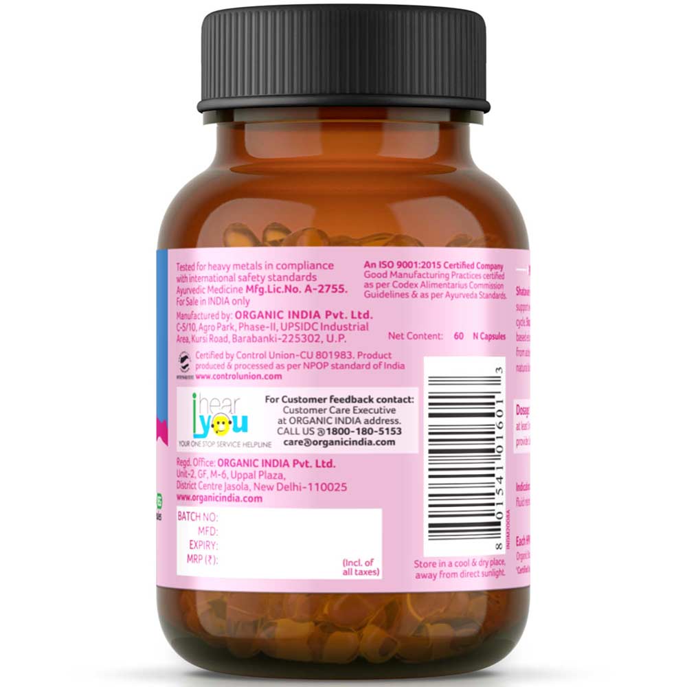 3 - Organic India Shatavari,  60 capsules 