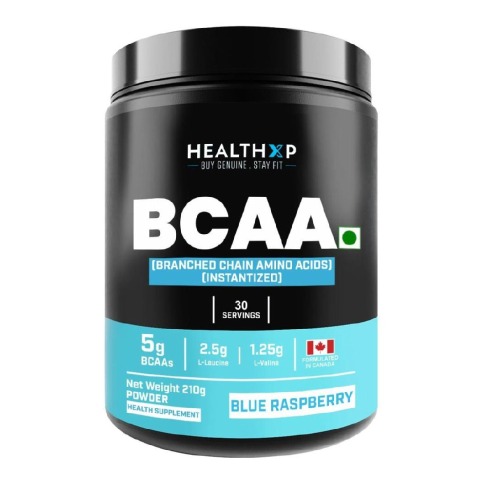 1 - HealthXP BCAA, 0.46 lb 30 Servings Blue Raspberry
