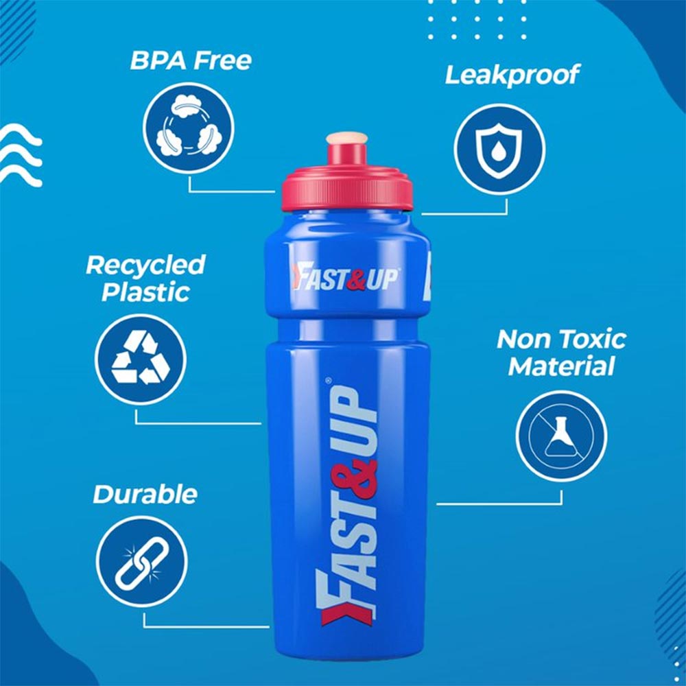 2 - Fast & Up Sipper Water Bottle,  Blue  750 ml 