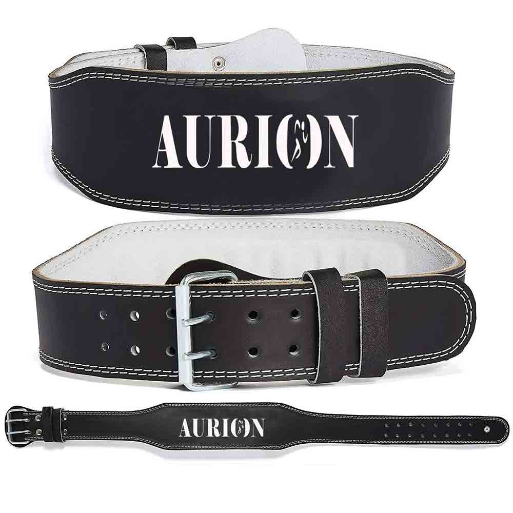 1 - Love4ride Genuine Leather Weight Lifting Belt,  Black  S 