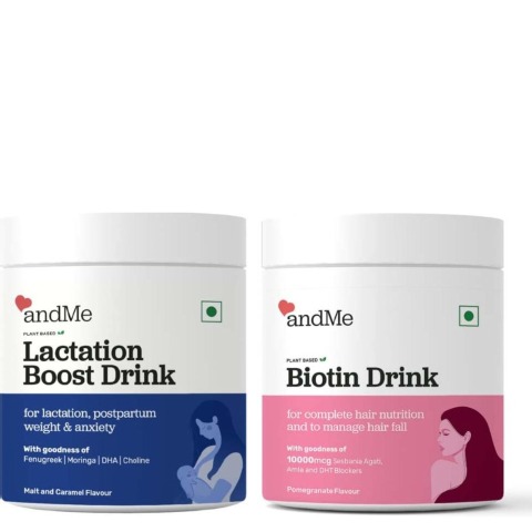 1 - andMe Lactation & Biotin Drink Combo, 2 Piece(s)/Pack