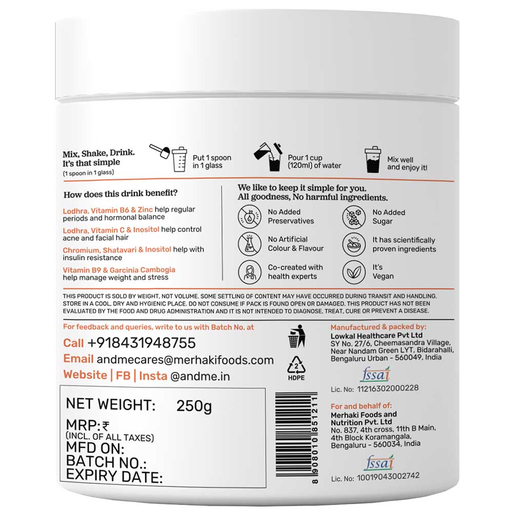 2 - andMe PCOS and Collagen Booster Drink Combo,  2 Piece(s)/Pack  Mixed Berries & Raspberry 
