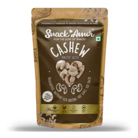 1 - SnackAmor Roasted Salted Cashew,  170 g  Unflavoured 