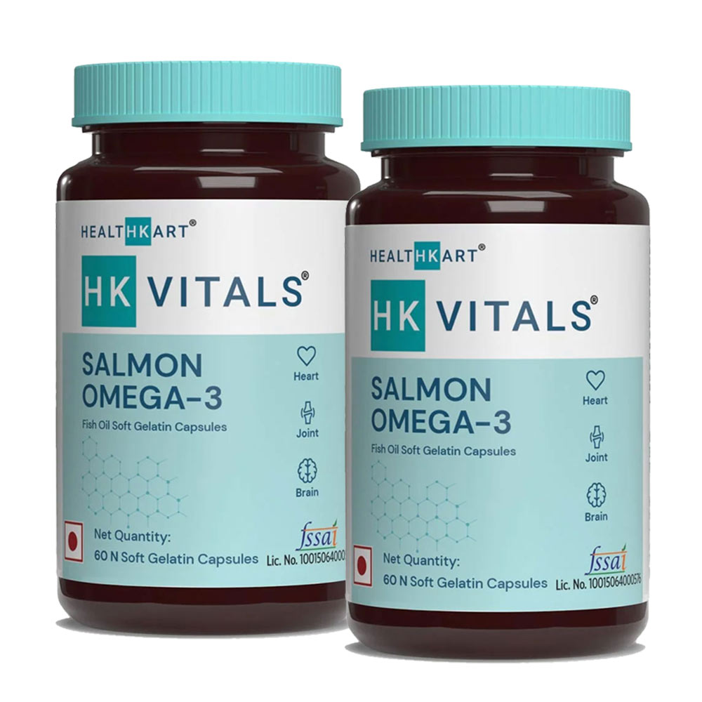 HK Vitals Salmon Omega-3 60 Caps - Pack Of 2