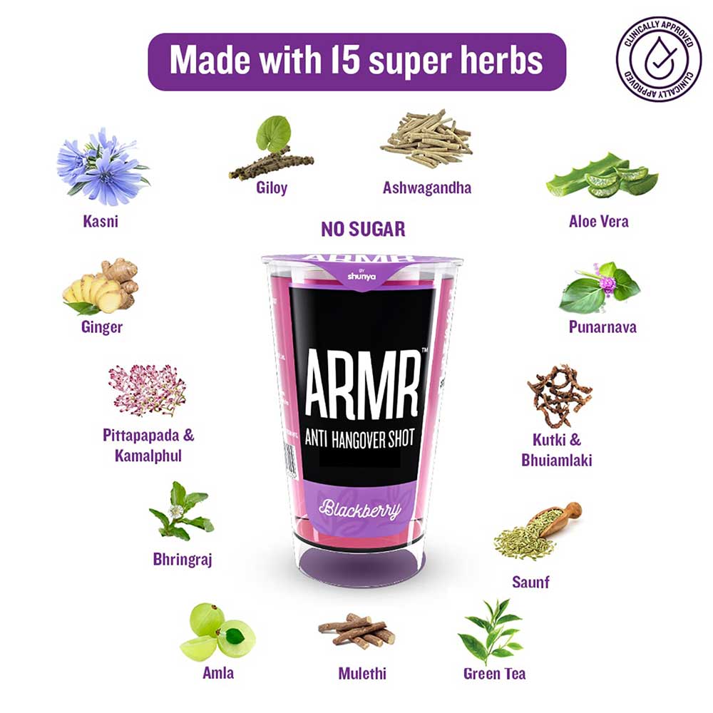 3 - ARMR Anti Hangover Shot,  24 Piece(s)/Pack  Blackberry 