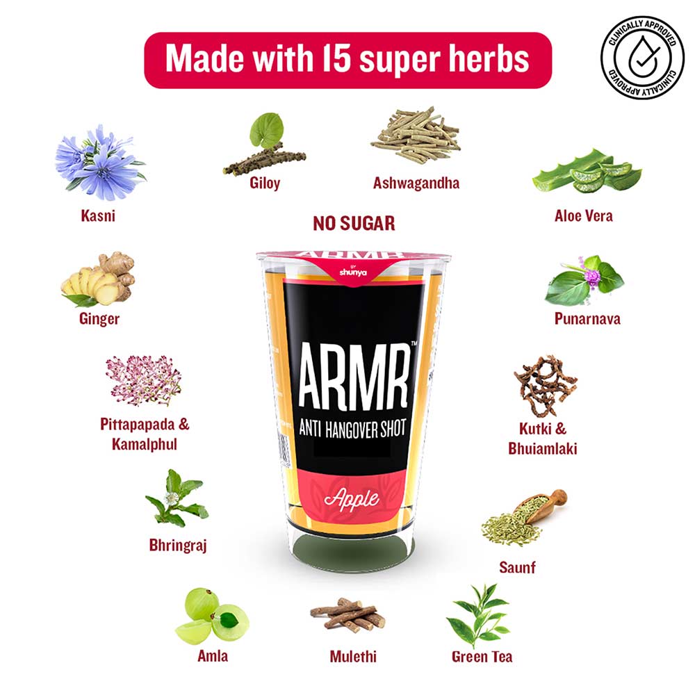 3 - ARMR Anti Hangover Shot,  24 Piece(s)/Pack  Apple 