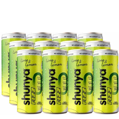 1 - Shunya Fizz, 300 ml Lime & Lemon (Pack of 12)
