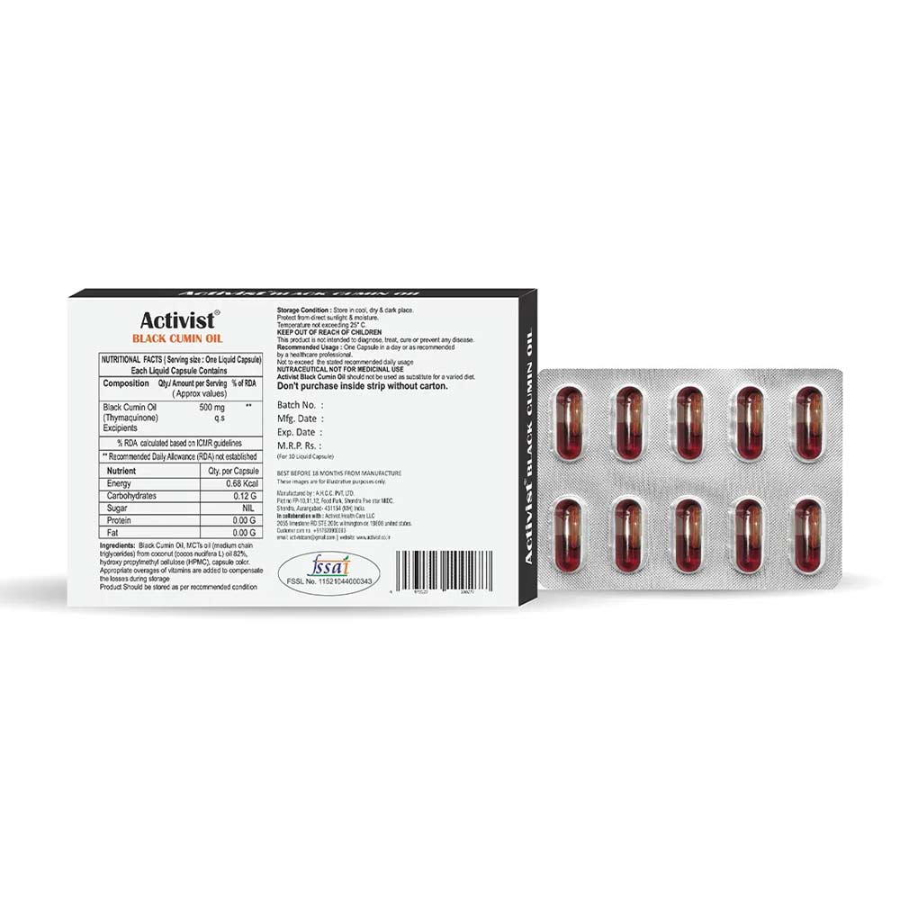 2 - Activist Black Cumin Oil,  60 capsules 