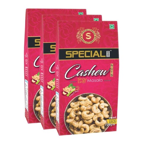 1 - Special Choice Cashew Nuts,  Tingy Tangy Masala (Pack of 3)  100 g 