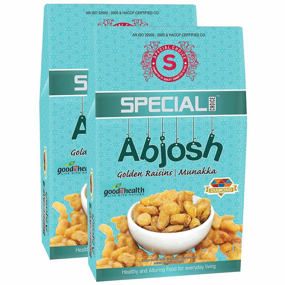 1 - Special Choice Abjosh (Munakka),  250 g  Unflavoured Diamond Pack (Pack of 2) 
