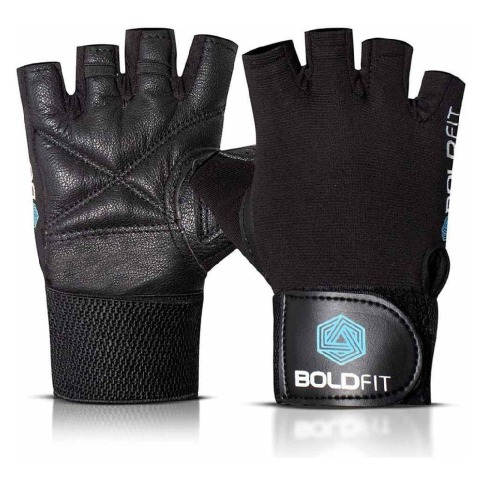 1 - Boldfit Gym Gloves,  Black  Large 