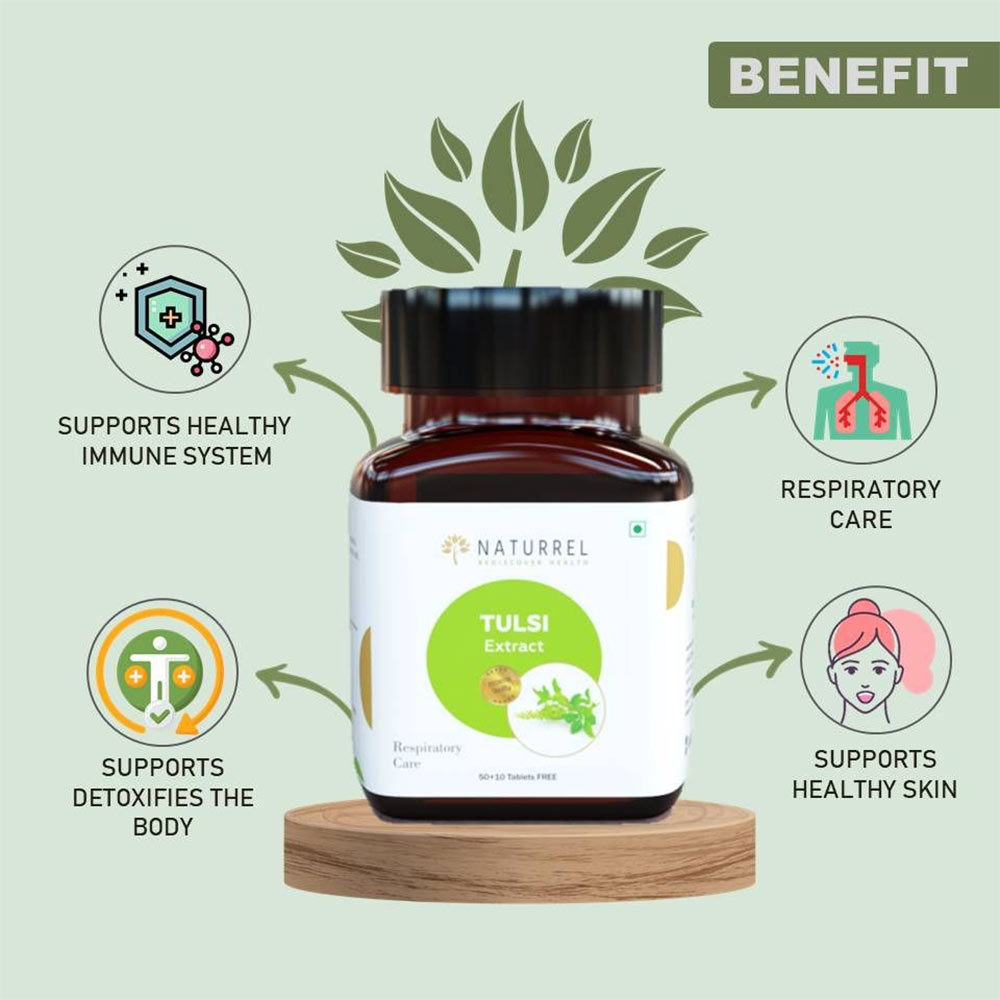 4 - Naturrel Tulsi Extract,  60 tablet(s) 