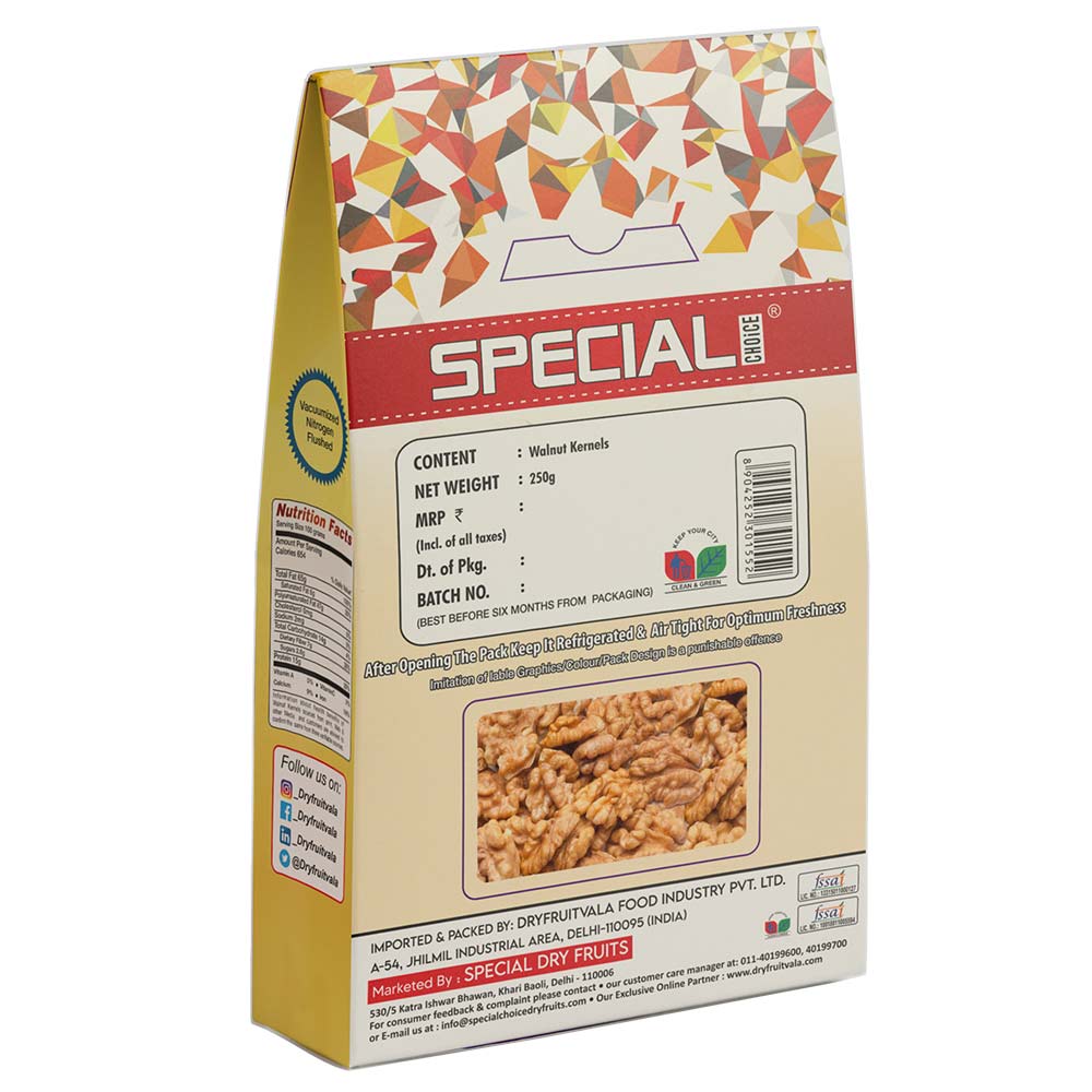 2 - Special Choice Walnut Kernels,  250 g  Daisy Vacuum Pack (Pack of 2) 