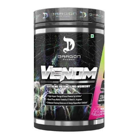 1 - Dragon Pharma Venom Extreme Potency Pre-Workout, 1.1 lb Watermelon