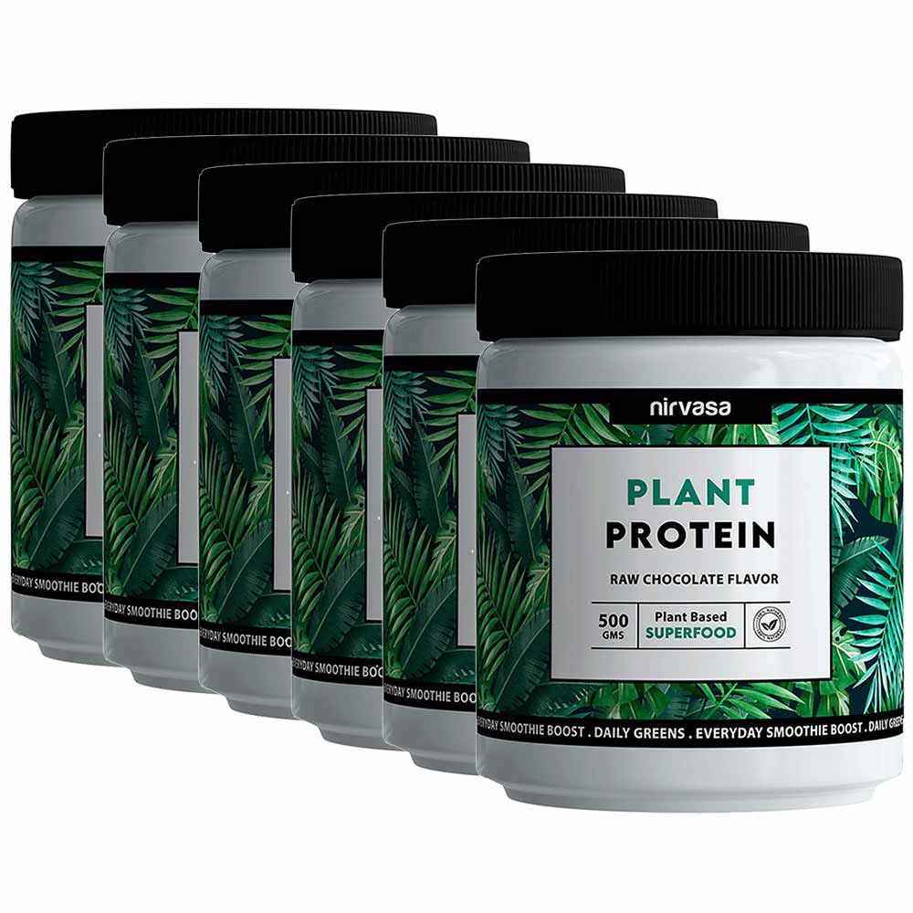Nirvasa Plant Protein,  0.88 lb  Chocolate (Pack of 6) -image-13