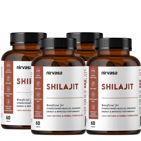 1 - Nirvasa Shilajit (Pack of 4), 60 tablet(s)