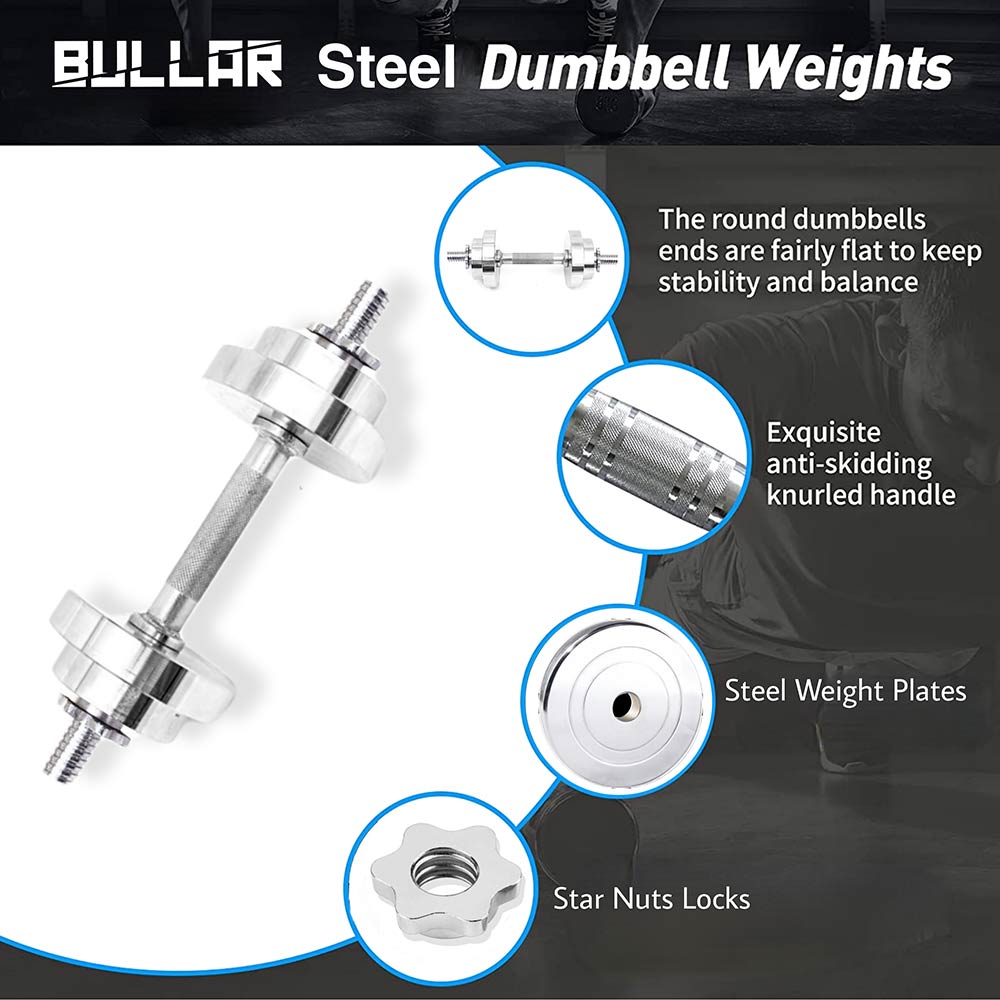 Steel Weight Adjustable Star Nut Dumbbell Set at Best Price in India