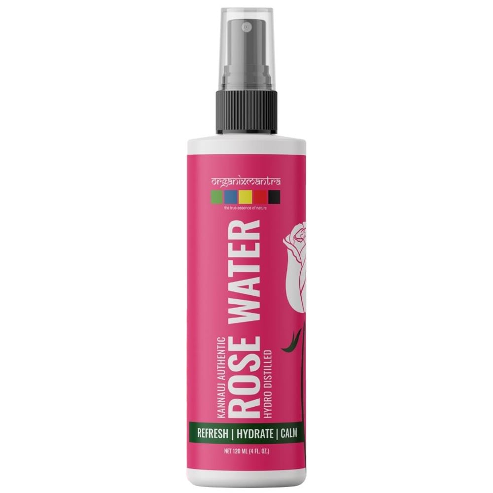 1 - Organix Mantra Kannauj Authentic Rose Water,  120 ml  Hydro Distilled 