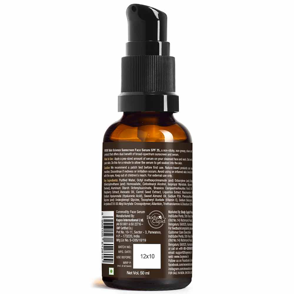 1 - WOW Skin Science Matte Finish Sunscreen Face Serum,  50 ml  SPF 35 PA++ 