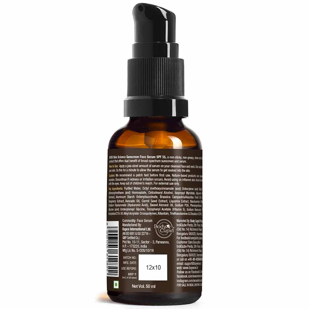 1 - WOW Skin Science Matte Finish Sunscreen Face Serum,  50 ml  SPF 55 PA++ 