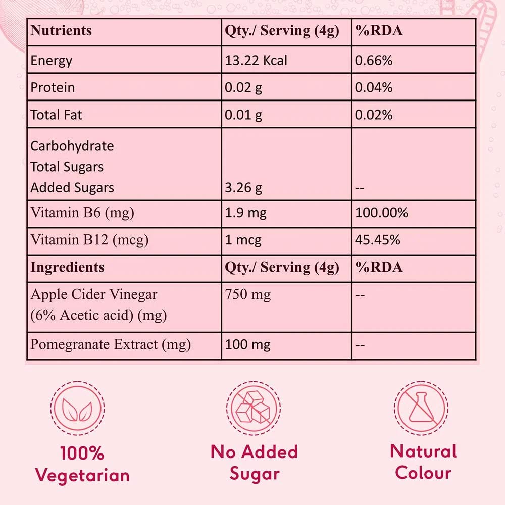 3 - HK Vitals ACV 750 mg Effervescent by HealthKart, 30 tablet(s) Watermelon