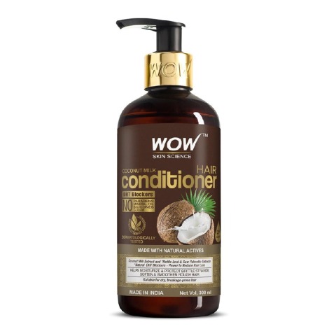 1 - WOW Skin Science Coconut Milk Conditioner,  300 ml  for Dry & Breakage Hair 