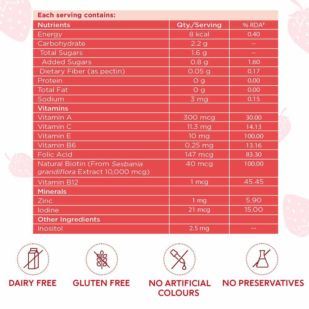 HK Vitals ACV 750 mg Effervescent 30 Tabs & Biotin Gummies & Sipper Combo by HealthKart