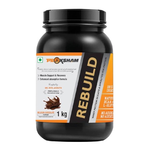 1 - Proksham Rebuild Whey Protein,  2.2 lb  Belgium Chocolate 