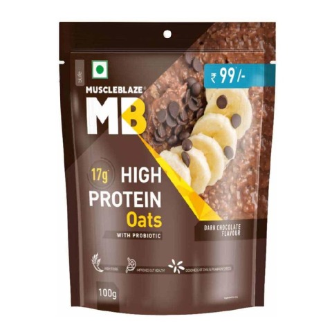 3 - MuscleBlaze High Protein Oats OP,  100 g  Dark Chocolate 