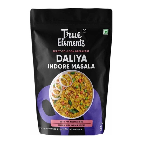 True Elements Ready-To-Cook Multigrain Dalia, Indore Masala 500 g