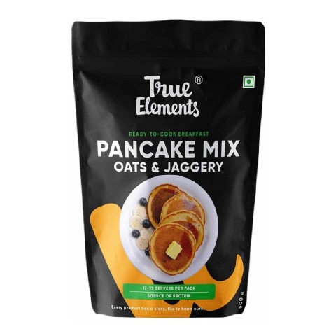 True Elements Ready-To-Cook Pancake Mix,  Unflavoured  500 g 