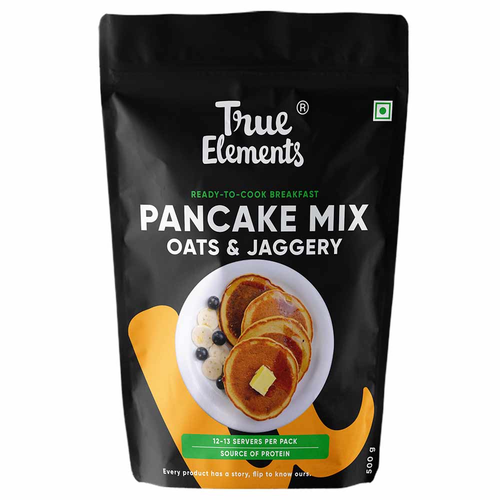True Elements Ready-To-Cook Pancake Mix,  Unflavoured  500 g 