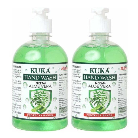 1 - Multani Kuka Hand Wash (Pack of 2),  Protects Hands  500 ml  Neem & Aloe Vera 