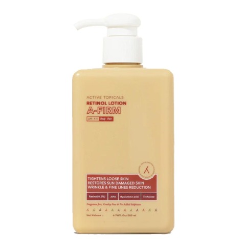 Active Topicals A-Firm Retinol Body Lotion, 200 ml for Wrinkle & Fine Lines Reduction
