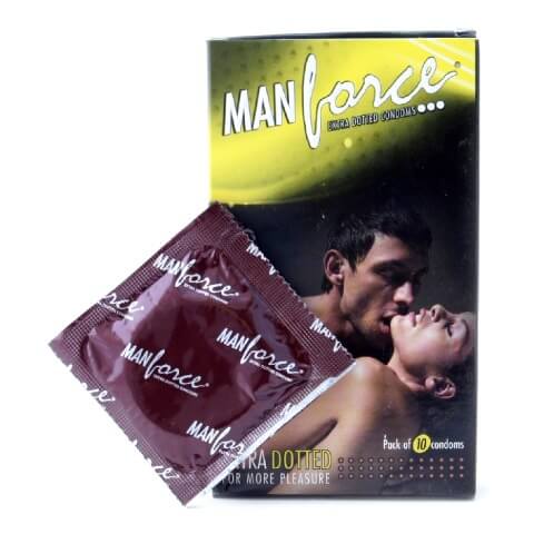 Manforce Banana  Flavoured Extra Dotted Condom