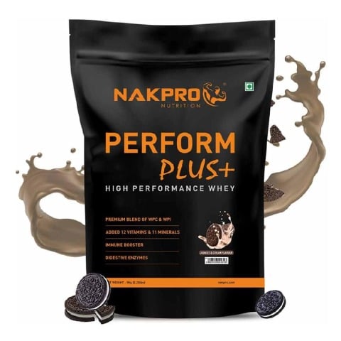 1 - Nakpro Perform Plus+ High Performance Whey,  2.2 lb  Cookies & Cream 