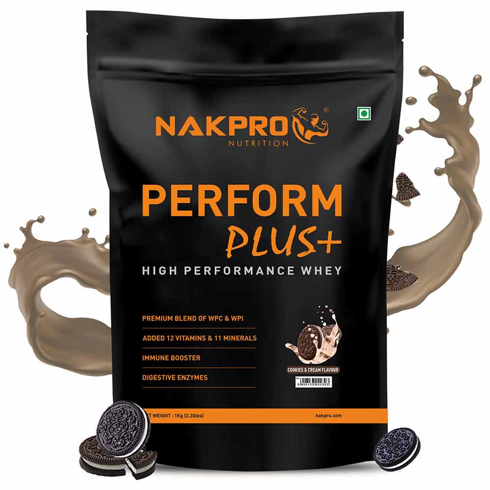 1 - Nakpro Perform Plus+ High Performance Whey,  2.2 lb  Cookies & Cream 