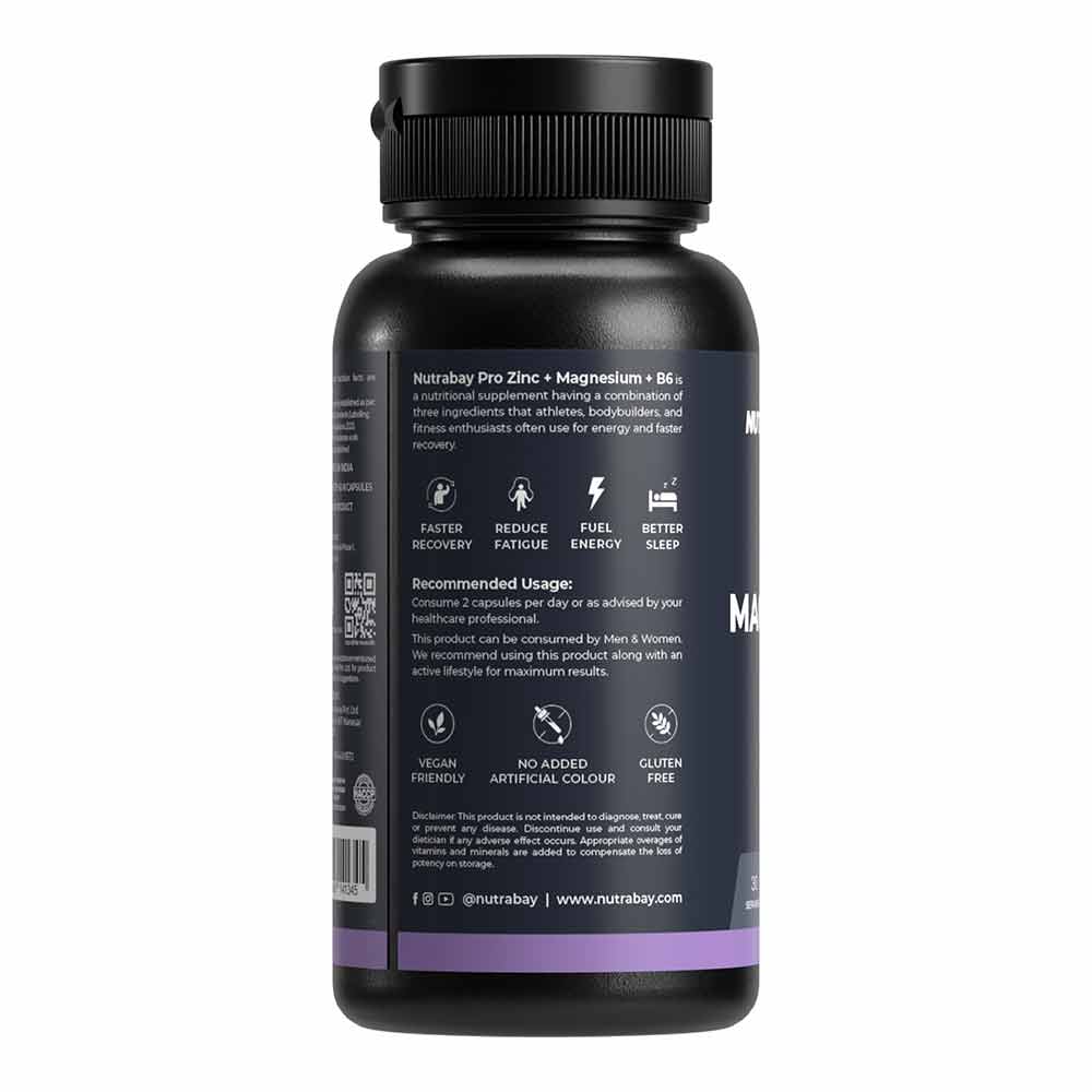 2 - Nutrabay Pro Zinc Magnesium B6,  60 capsules 