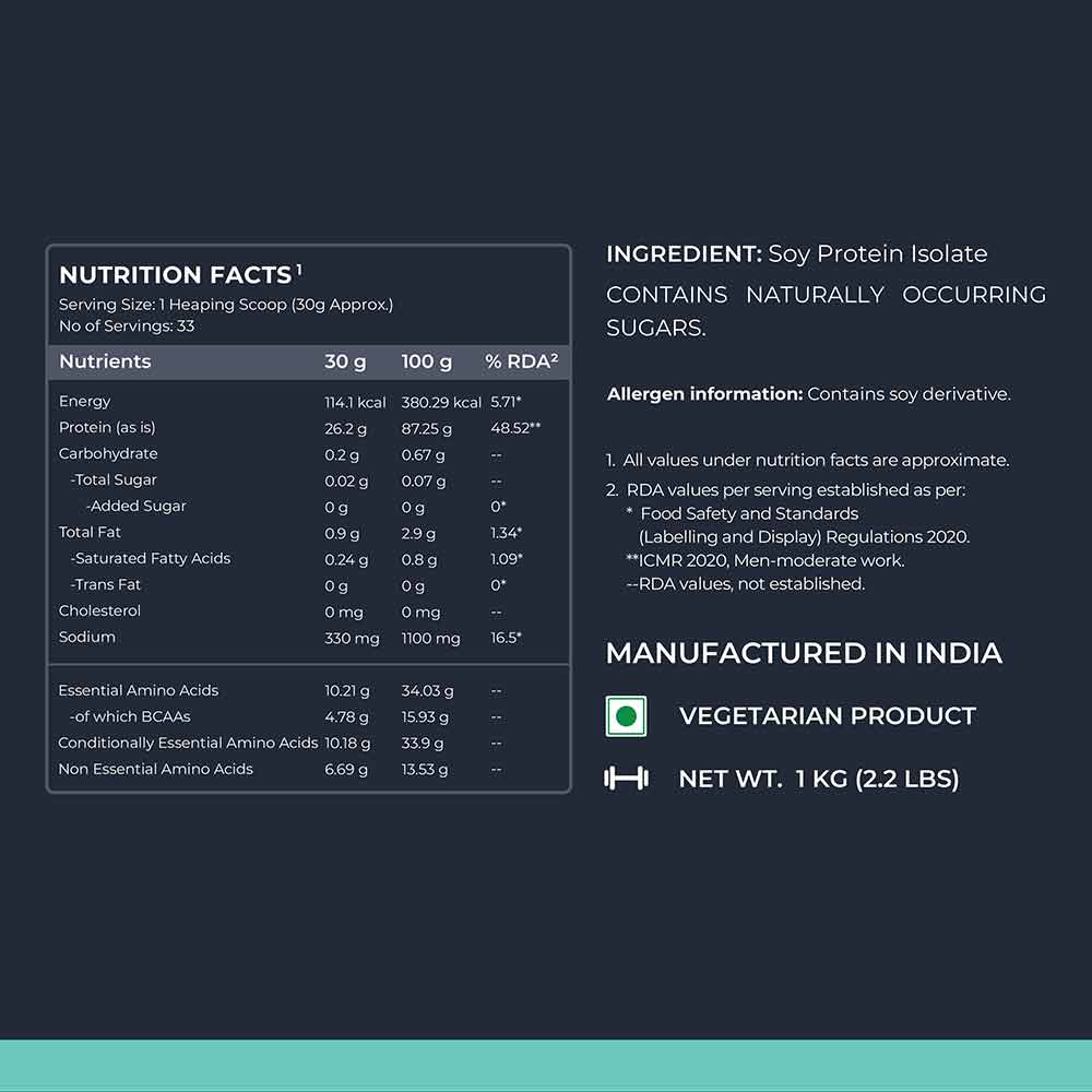 Pure Soy Protein Isolate at Best Price in India | Healthkart.com