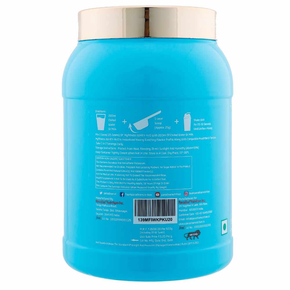 2 - Myfitness iWHEY- H2O,  1.1 lb  Kesar Pista Kulfi 