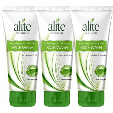 1 - Alite Active Neem and Aloe Vera Face Wash,  70 g  for Clear & Soft Skin (Pack of 3) 