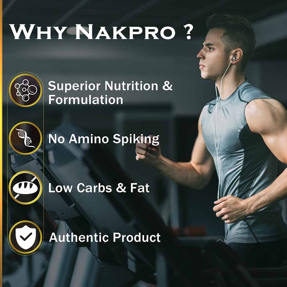 6 - Nakpro Gold Plus+ Whey Protein Concentrate,  2.2 lb  Double Rich Chocolate 