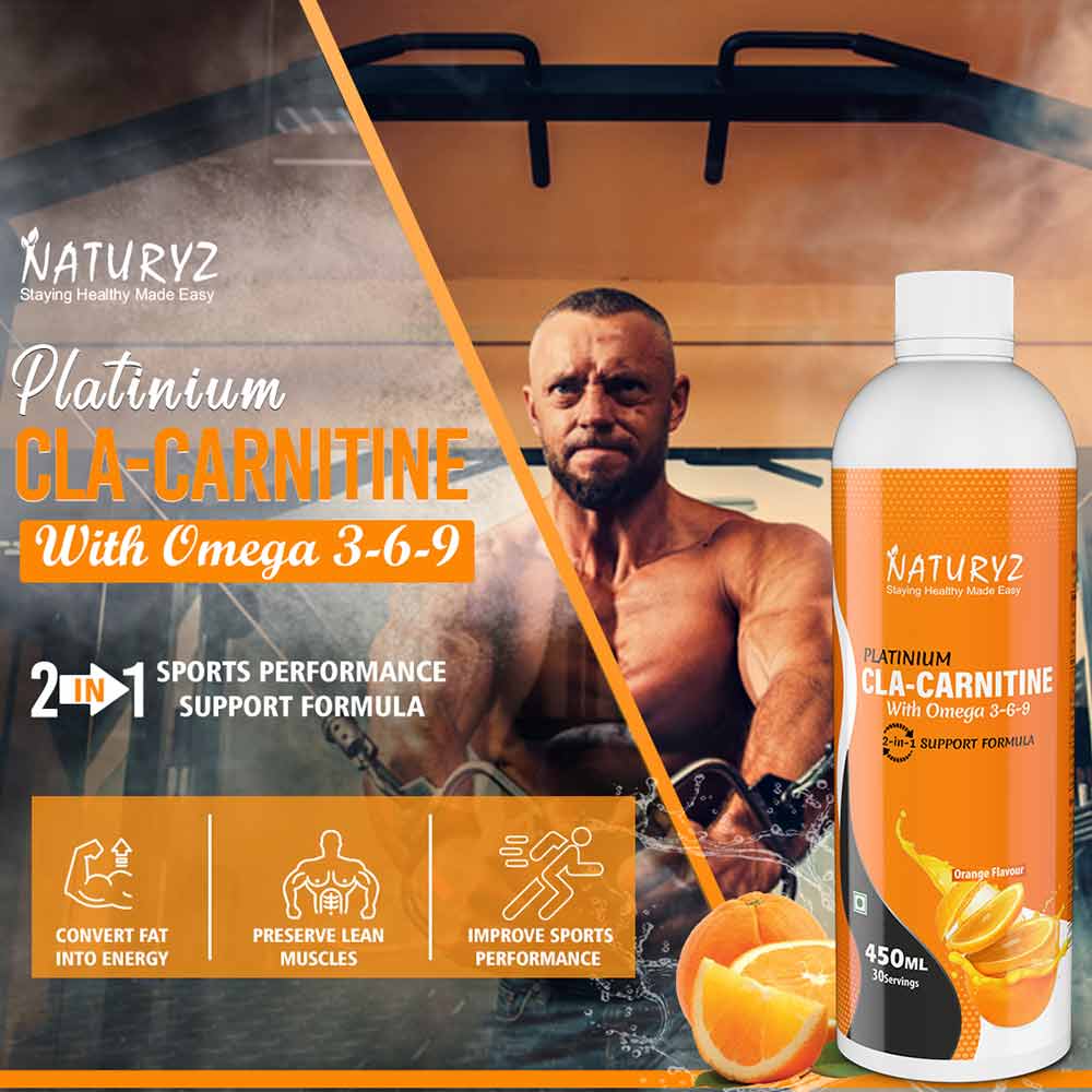 4 - Naturyz Platinum CLA-Carnitine Flavour Orange,  450 ml 
