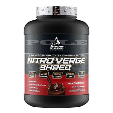 Pole Nutrition Nitro Verge Shred Protein,  5 lb  Rich Chocolate 