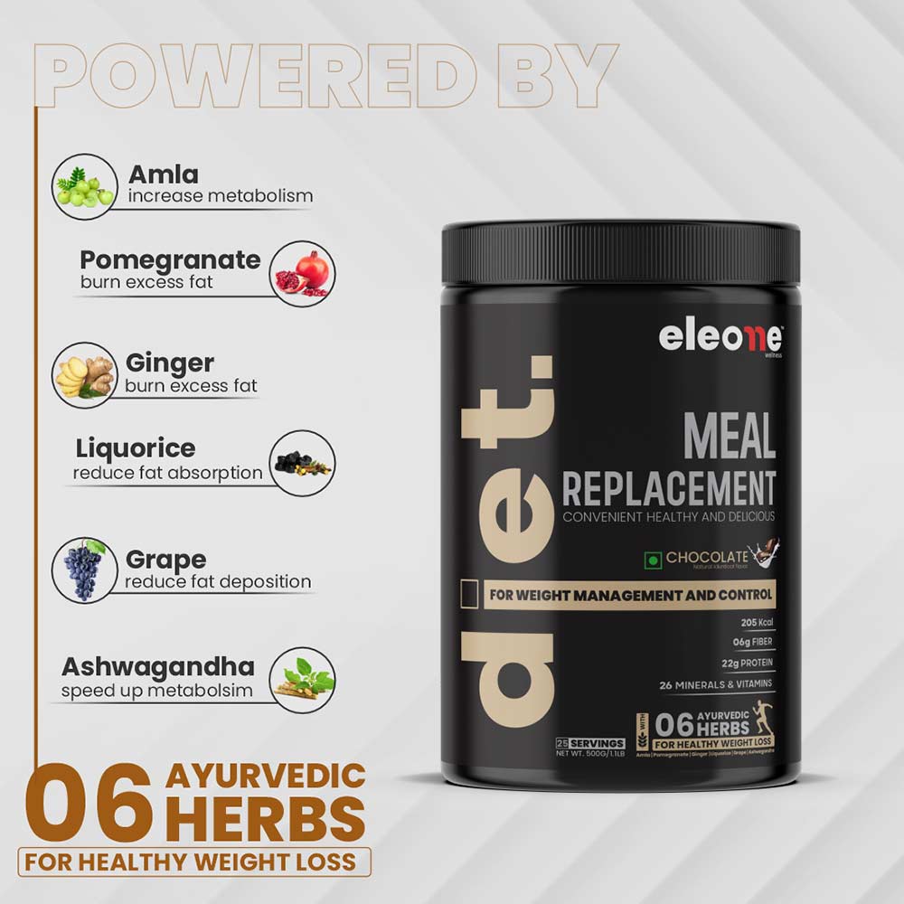 3 - Eleone Wellness Meal Replacement,  1.1 lb  Chocolate 